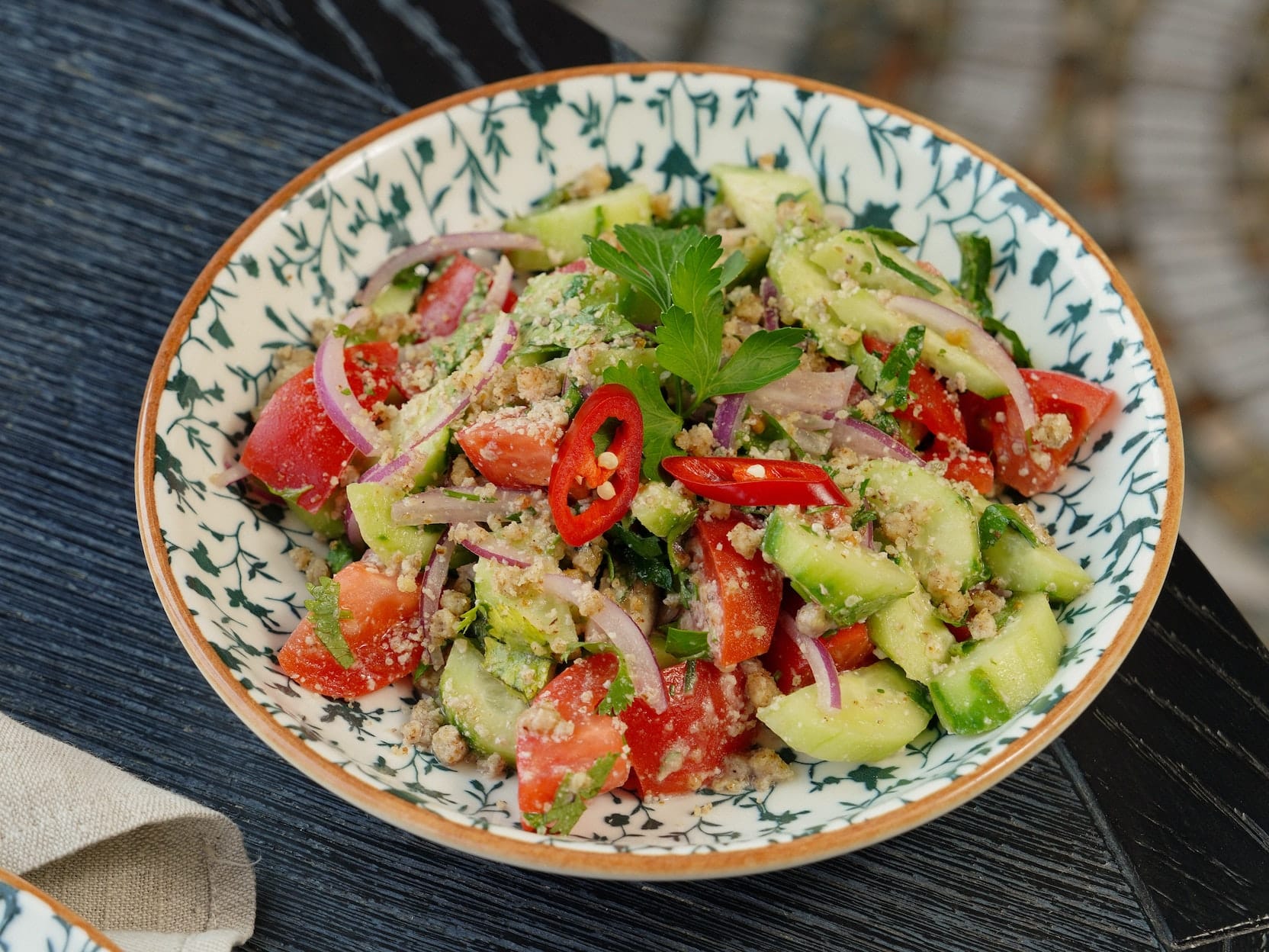Couscous Salat in Schüssel